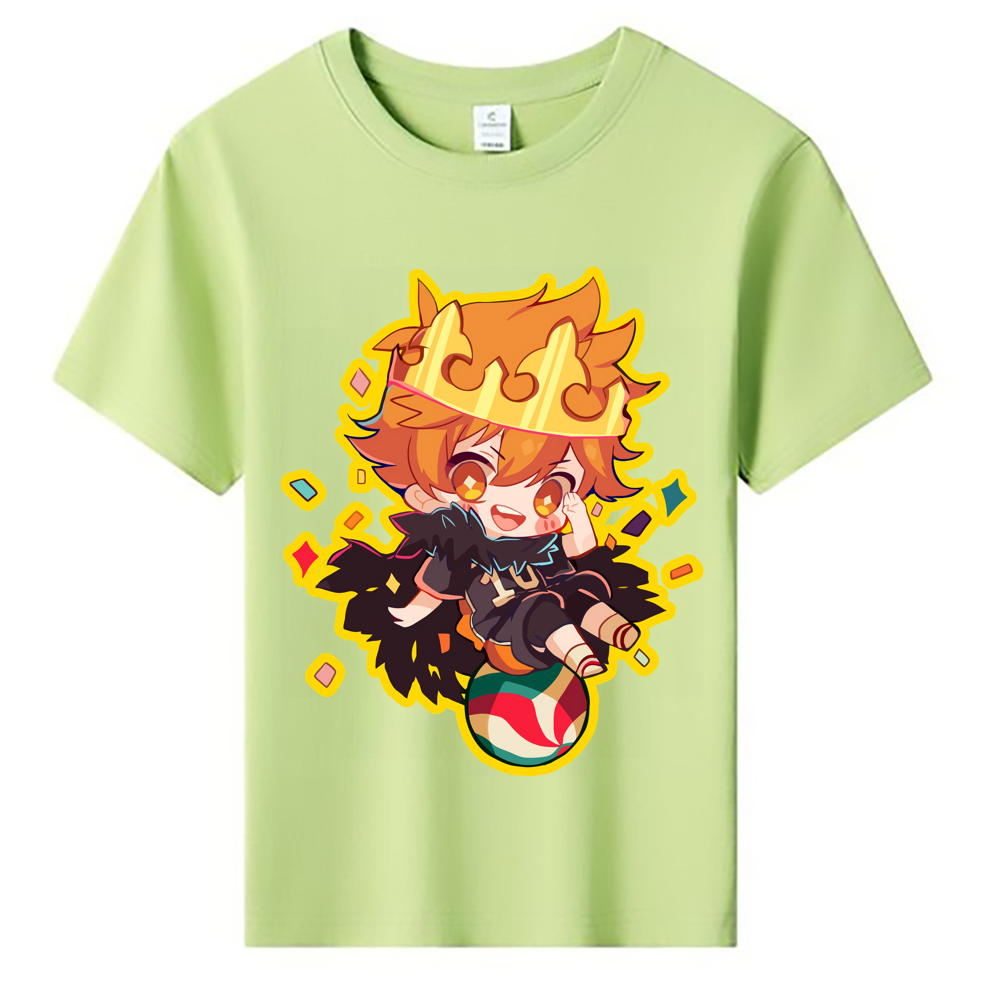（画像用） ハイキュー!! Haikyu!! 綿100％キッズTシャツ（フロントプリント）